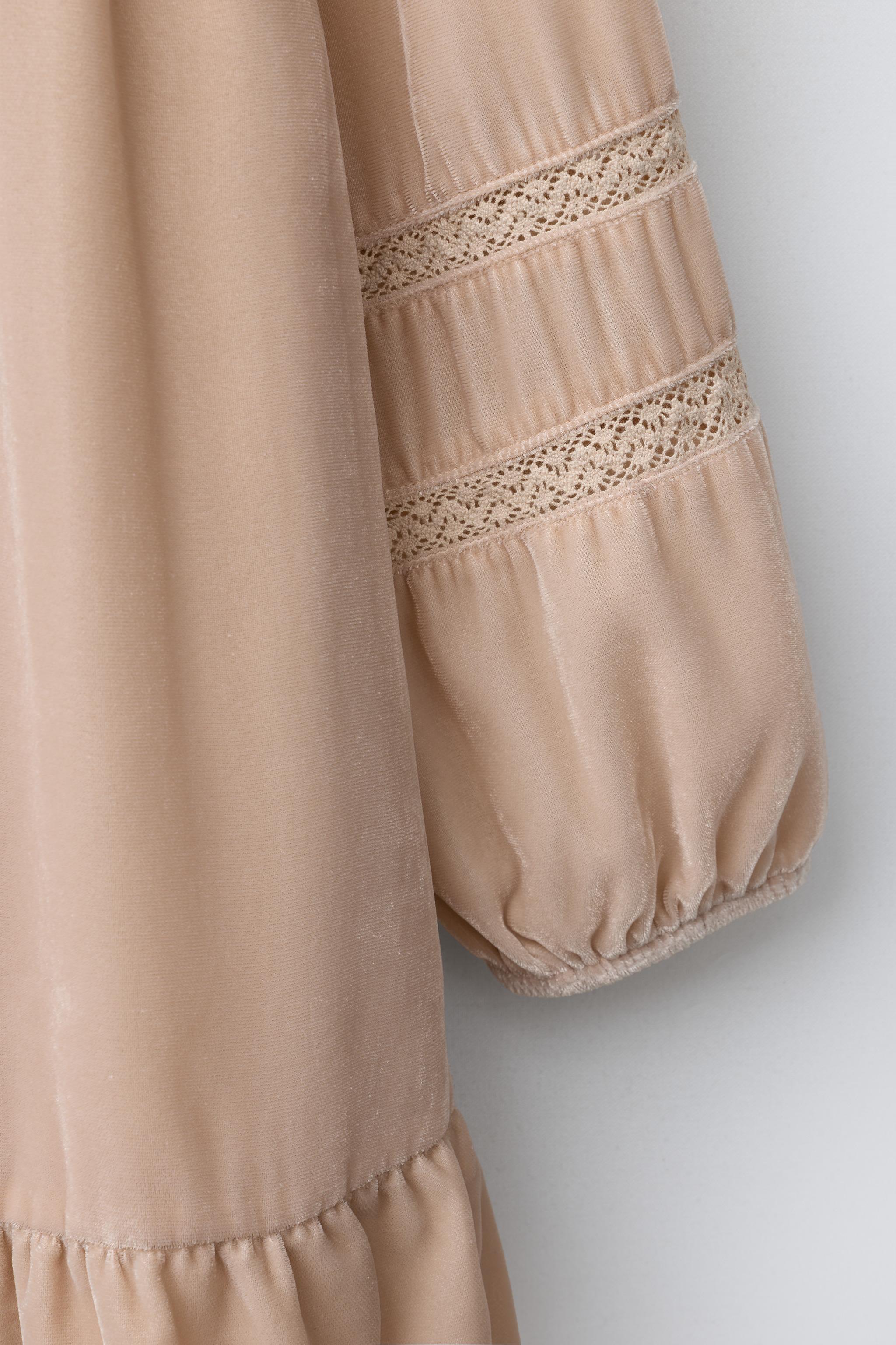 VELVET LACE AND SEQUIN DRESS